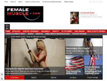 Tablet Screenshot of femalemuscle.com